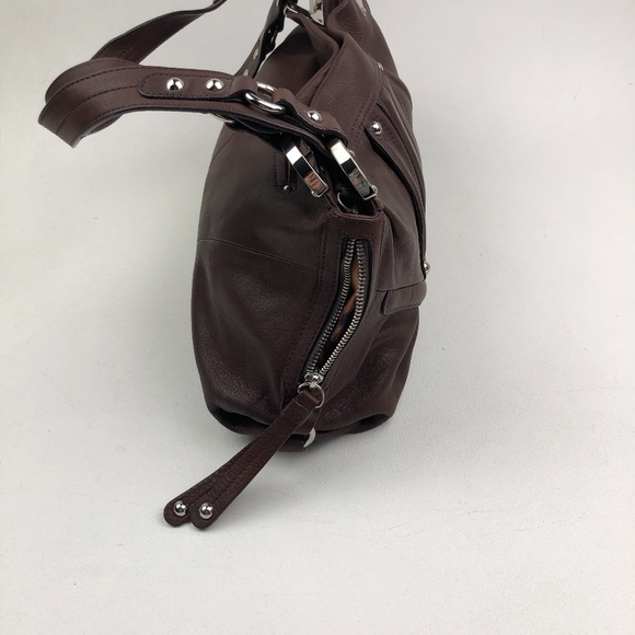 B. Makowsky Leather Shoulder Bag - Picture 4 of 9